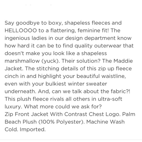 LILLY PULITZER MADDIE ZIP FLEECE FRONT
JACKET HOT PINK mock neck Size XS - Picture 16 of 16